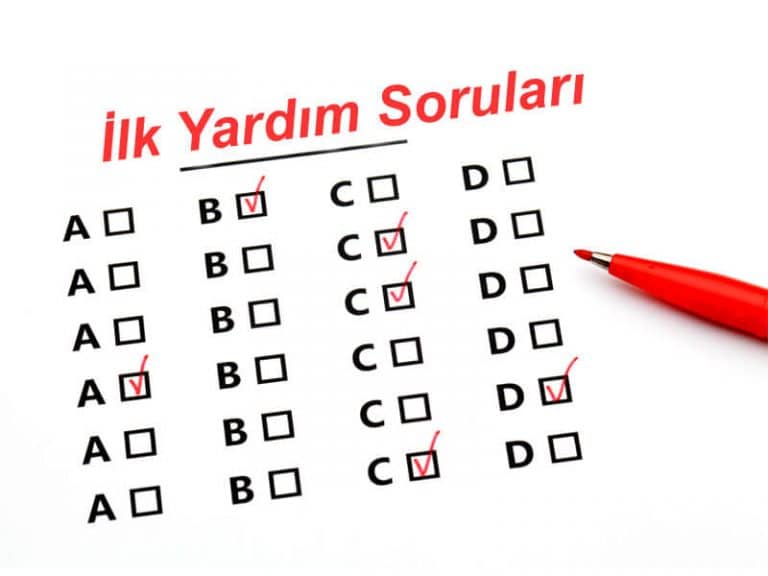 İlk Yardım Sınav Soruları
