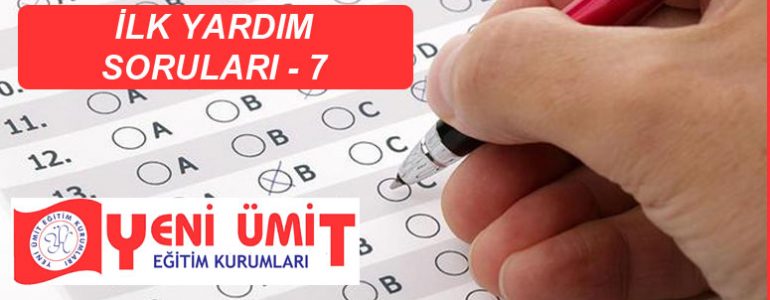 İlk yardım soruları 7