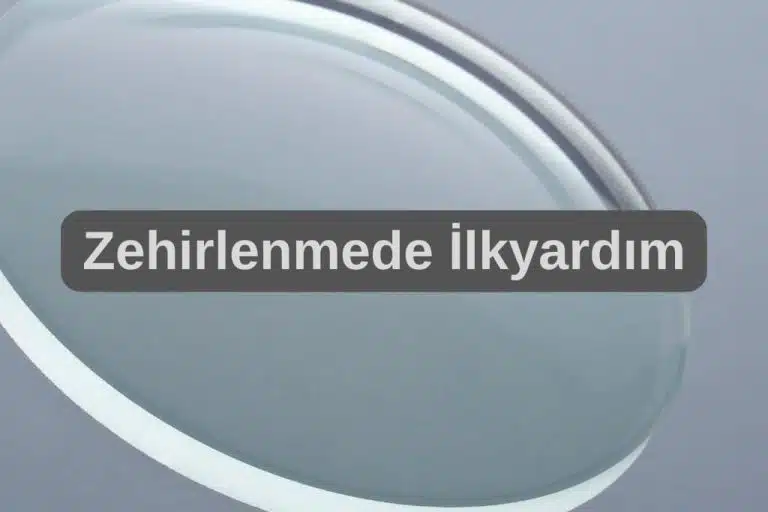 Zehirlenmede İlkyardım
