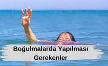 Boğulmalarda İlk Yardım İşlemleri
