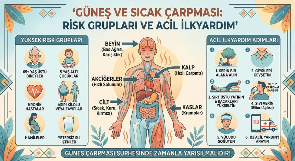 Güneş çarpması risk grupları